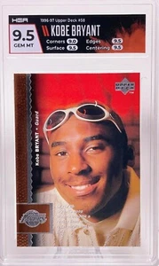 Kobe Bryant 1996-97 Upper Deck ROOKIE RC #58 **Gem Mint HGA 9.5** A.I. Graded! - Picture 1 of 2