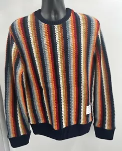 Thom Browne Men's Multi Color Wool Blend Pullover Sweater Size 1 / US Size S - Picture 1 of 11