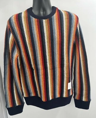 Suéter pulôver masculino Thom Browne multicolorido mistura de lã tamanho 1 / EUA tamanho P - Imagem 1 de 4