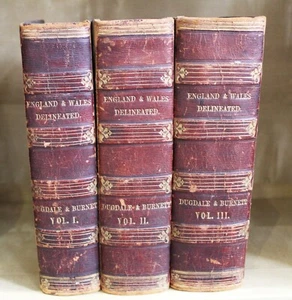 Curiosities of Great Britain ENGLAND & WALES DELINEATED Dugdale 3 Volumes c1842 - Bild 1 von 10