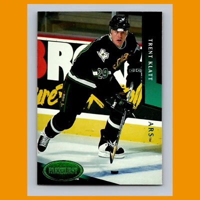 Trent Klatt #48 1993 Parkhurst Emerald Ice Dallas Stars Hockey Card NHL NM - Image 1 of 3
