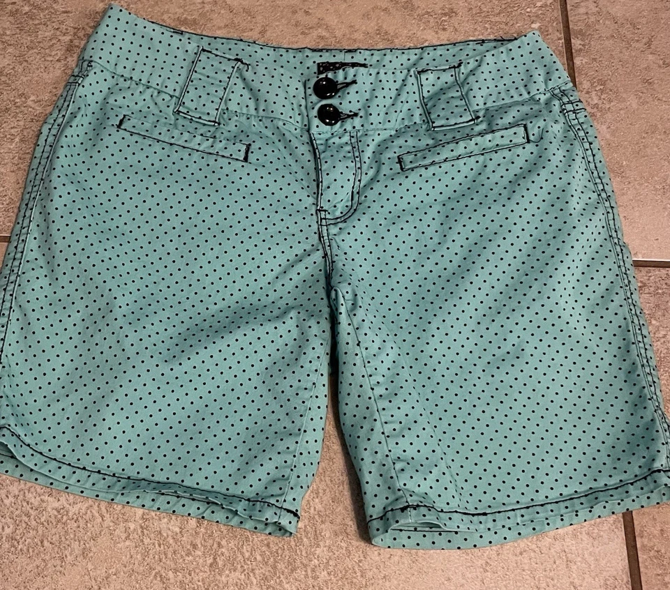 Pantalones Cortos BeBop Mujer Junior Talla 3 Verde Menta Negro Lunares Informales Playa Foto 1 de 4
