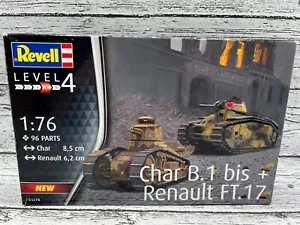 Revell Char B.1 bis + Renault FT.17 Nivel 4 - 1:76 - 96 piezas - Imagen 1 de 7