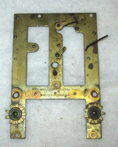 Antiguo marco de reloj Gilbert piezas de placa o reparación estampado Pat; 3 de junio de 1879 - Imagen 1 de 3