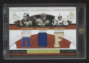 National Treasures Ollie Matson-Hugh Mcelhenny-Lenny Moore 2007 parche triple/25 - Imagen 1 de 2