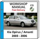 KIA OPIRUS AMANTI 2003 2004 2005 2006 SERVICE REPAIR WORKSHOP MANUAL ON CD