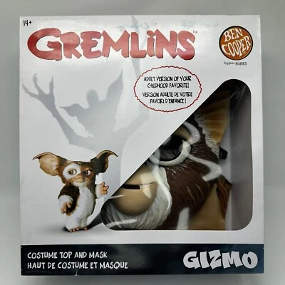 Ben Cooper Gremlins GIZMO Cosplay Costume Top & Mask Adult One Size Rubies New - Image 1 of 4
