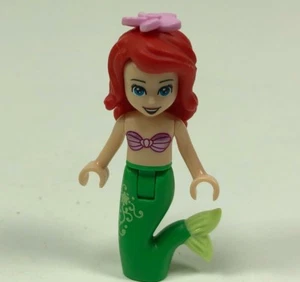  LEGO Disney Princess Ariel Mermaid Minifigure - Pink Top, Flower in Hair 10765 - Picture 1 of 9
