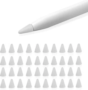 TechMatte Apple Pencil Nib Cover / Protective Tip (40 Pack, Clear) - Picture 1 of 6