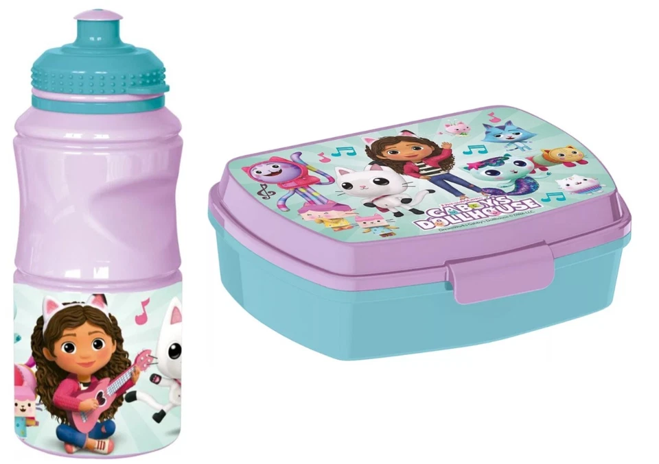 Gabby ´S Dollhouse Set Lunch Box + Drinking Bottle Children Gift Set - Image 1 of 1