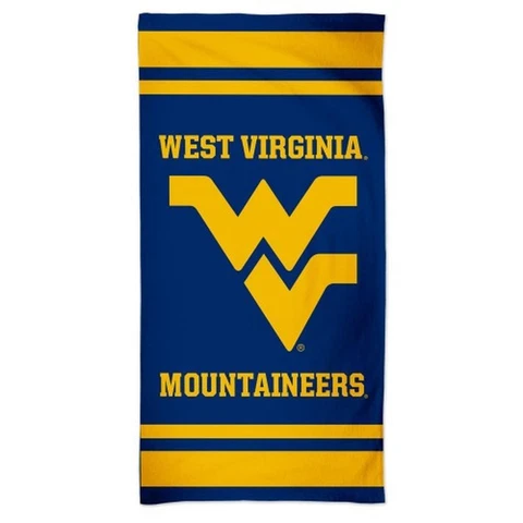 West Virginia Moutaineers 30x60 Beach Towel [NEW] Blanket Vacation Summer Pool Cover