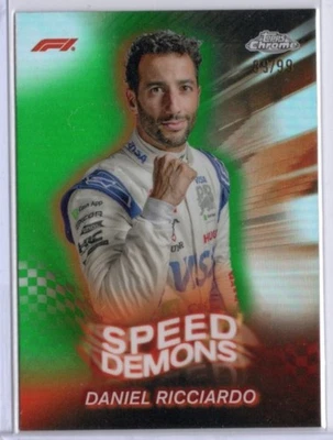 2024 Topps Chrome F1 Daniel Ricciardo Speed Demons Green /99 #SD-18 card - Image 1 of 2
