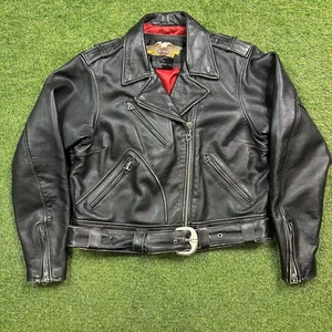 Giacca equitazione Harley Davidson donna pelle invecchiata vintage taglia XL - Foto 1 di 13