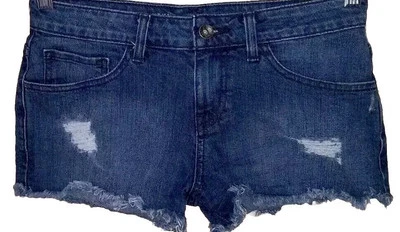 Van's Jean шорты 3 эластичной джинсовой ткани заниженной искусственно состаренный Daisy герцогов Y2K шорты - Изображение 1 из 4