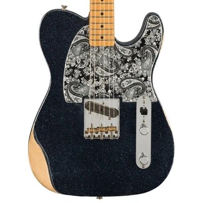 Fender Artist Series Brad Paisley Road Worn Esquire Black Sparkle com bolsa Gig D - Imagem 1 de 4