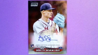2024 Topps Stadium Club - Chrome Autographs AJ Smith-Shawver #SCCA-AS (AU, RC) - Image 1 of 2