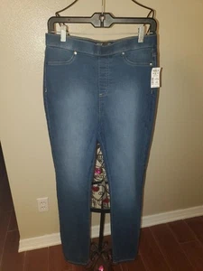 New Simply Vera Vera Wang Women's Size M Stretch Medium Wash Denim Jeggings - Picture 1 of 5