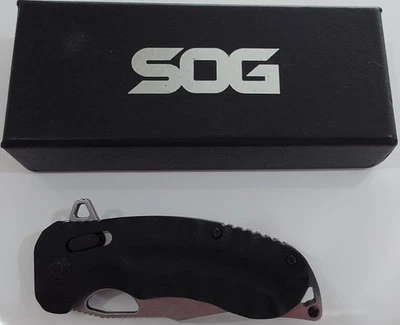 New SOG Kiku XR Folding Knife Tactical EDC Pocket Knife Collaboration Rare - Image 1 of 4