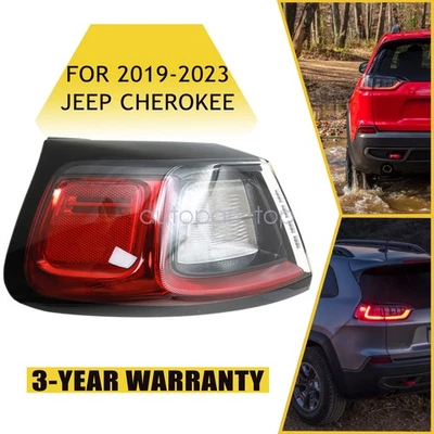 Luz trasera LED exterior lado del conductor izquierdo para Jeep Cherokee 2019 2020 2021 2022 2023 Foto 1 de 4