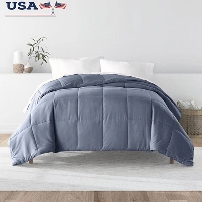 Гипоаллергенный пух альтернативный одеяло уютный микрофибры всесезонное постельное белье новый - Изображение 1 из 4