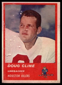 1963 Fleer #42 Doug Cline Houston Oilers VG (stain) - Picture 1 of 2