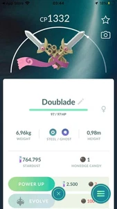 Pokémon Go Doublade Trade - Picture 1 of 1