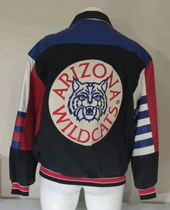 Vintage Jeff Hamilton Canvas and Leather University of Arizona Jacket - XL - Bild 1 von 9