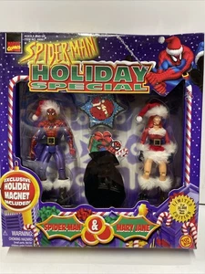 Juego de caja de figuras de acción especiales Spider-Man Holiday nuevo Toybiz 1997 leer - Imagen 1 de 11