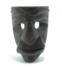 MASCHERA SARDA LEGNO MAMUTHONES DECORAZIONE CASA SOUVENIR
