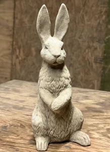 Standing Rabbit with Split Ears Concrete Bunny Figure Easter Yard Decor "17 - Picture 1 of 11