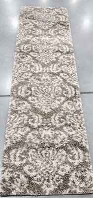 BEIGE / CREAM 2'-3" X 8' Stained Rug, Reduced Price 1172713919 SG460-1311-28 - Image 1 of 4