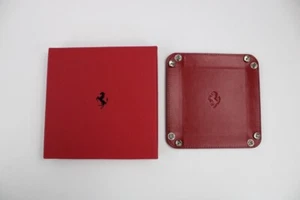 Ferrari Schedoni 1990 bandeja de cuero adorno de escritorio ordenado 348 355 550 599 - Imagen 1 de 13