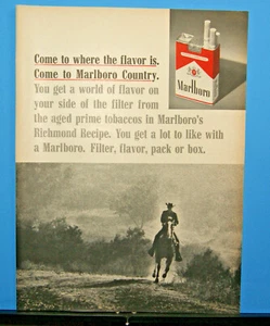 1970 Print Sales AD Art Advertisement MARLBORO Man Cigarettes Tobacco 10 x 13 - Picture 1 of 1