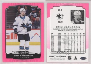 2022-23 O-Pee-Chee Neon Pink /75 Erik Karlsson #154