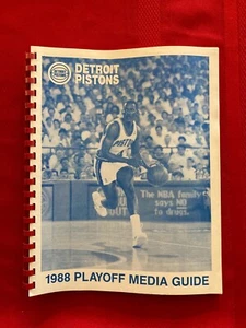 1987-1988 NBA Detroit Pistons playoffs media guide / NBA Finals / Thomas - Picture 1 of 1