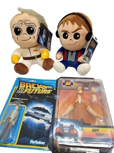 Nuevo de Colección Regreso al Futuro Coleccionables George & Marty McFly, Biff Tanner & Doc  - Imagen 1 de 16