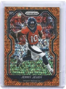 2020 Panini Prizm Jerry Jeudy Orange Disco Prizm Rookie RC #314 Denver Broncos - Picture 1 of 2
