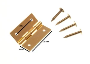 Bisagras Mini Para Cajas De Joyería + Pasadores De Latón 19Mm (5 Pares) - Imagen 1 de 1