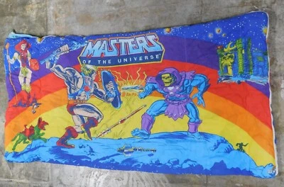 Vintage 80s Masters of the Universe He-Man Skeletor Sleeping Bag #8758 - Imagem 1 de 4