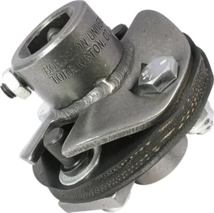 Borgeson Steering Rag Joint, 3/4 in 36 Spline to 18 mm Double D, Steel, Natural - Picture 1 of 1