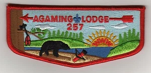 OA Agaming Lodge 257 Klappe S-11 (1990) Klappe, roter Rand, neuwertig! - Bild 1 von 1