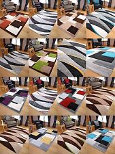 Tempo Thick Quality Modern Carved Rugs Runner Small Medium Large Soft Mat Cheap