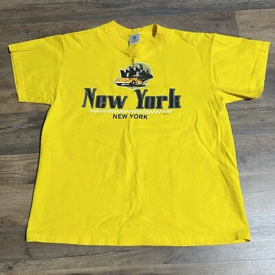 Camiseta Amarilla ADULTO Gran Manzana Nueva York De Colección Nueva York Talla M Mediana Camiseta De Colección Foto 1 de 4