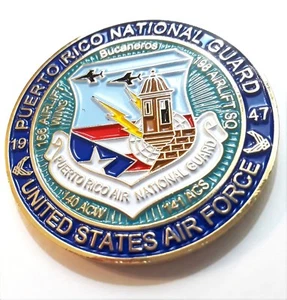 Medalla PUERTO RICO AIR NATIONAL GUARD Guardia Nacional Challenge Coin token AFB - Picture 1 of 12