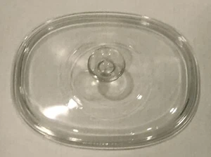 PYREX Clear Glass F12-C Replacement Glass Lid Plain Casserole - Picture 1 of 2