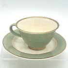 Taylor Smith China Heritage Celadon Green Coffee Cups and Saucers - 12 Available
