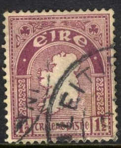 IRELAND SCOTT 67 USED 1922 1.5p LCLARET MAP OF IRELAND CAT $3 - Picture 1 of 1