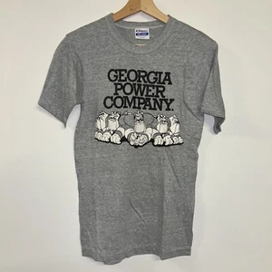 Vintage 80er UGA, Georgia Power House, Deadstock Shirt mit einem Stich, Größe SmalL - Bild 1 von 2