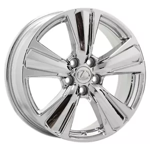 18" Lexus UX200 UX250H Bright Chrome wheel rim Factory OEM 74386 - Picture 1 of 7