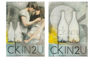 Publicité papier glacé + rabat - CK in 2 U de Calvin Klein recto verso - Imagen 1 de 1